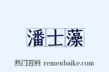 潘士藻是什么意思的图片